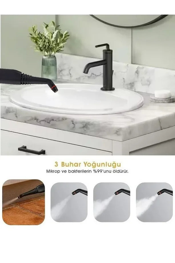 Classen Smart Çok Fonksiyonlu Güçlü Buharlı Temizleyici Makinesi Md-110s