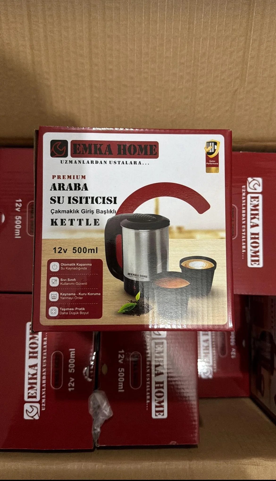 Emka Araç İçi Elektrikli Su Isıtıcı - Taşınabilir 800 Ml Su Isıtıcı 24v