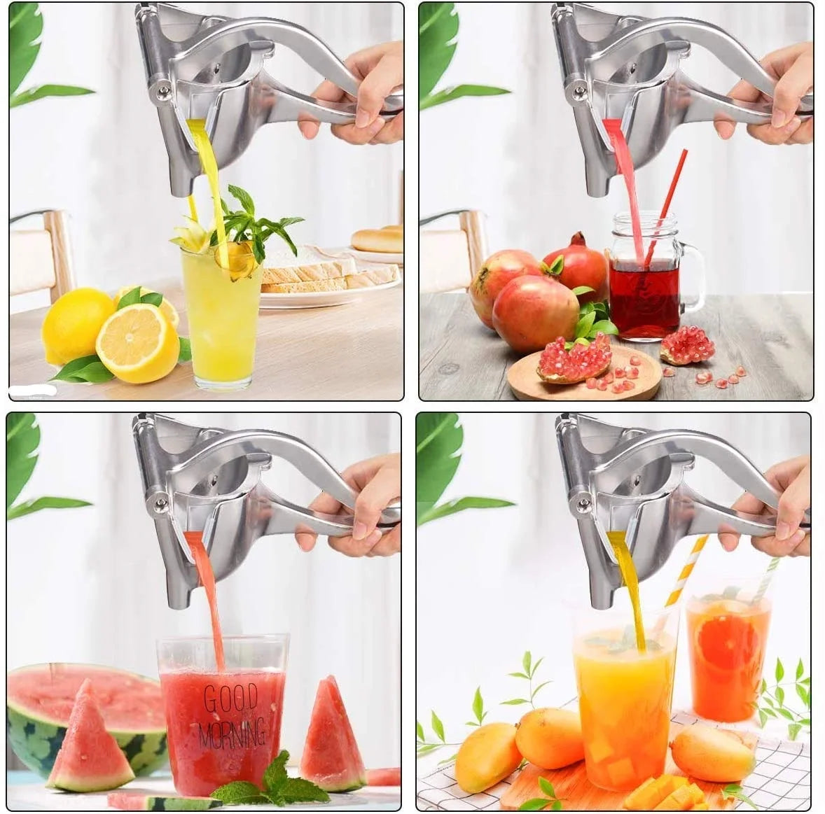 Fruit Press Alüminyum Meyve Sıkıcağı Manuel Meyve Suyu Sıkacağı Aluminyum