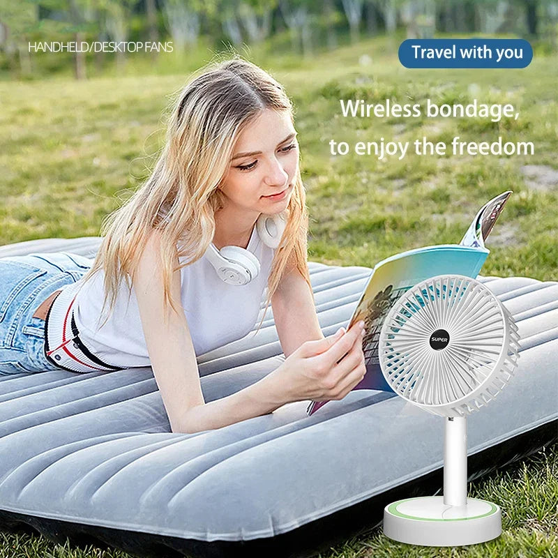 Şarjlı Masaüstü Fan Usb Şarjlı Mini Fan