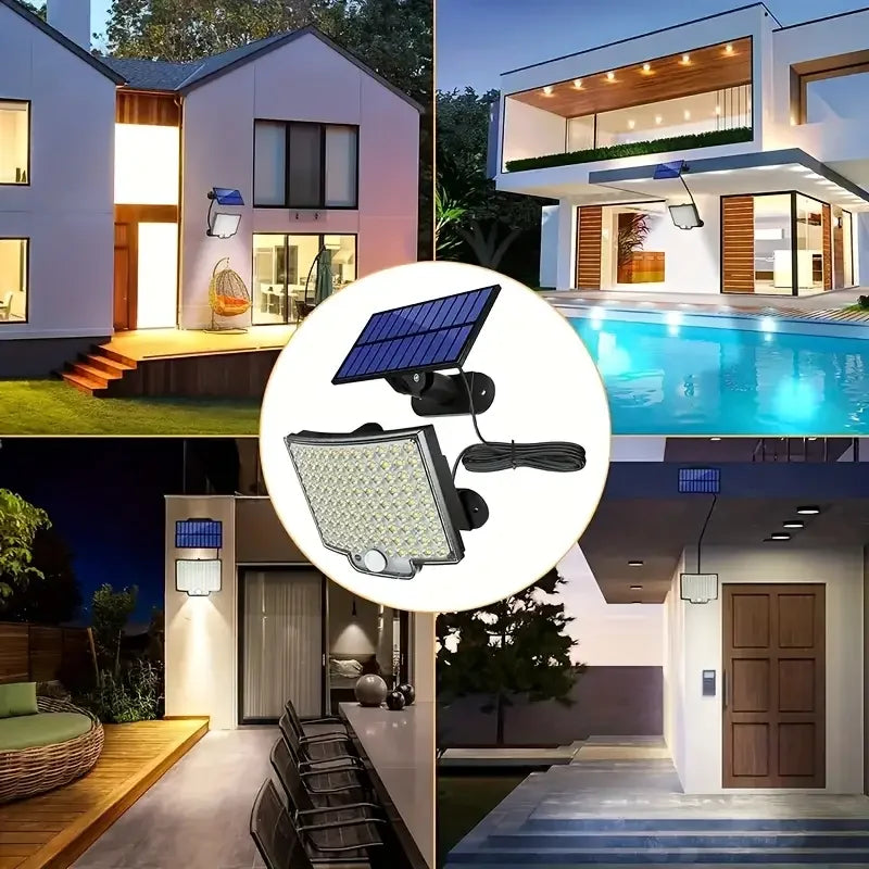 Solar Bahçe Aydınlatma Lambası 108 Led Lf-2501b