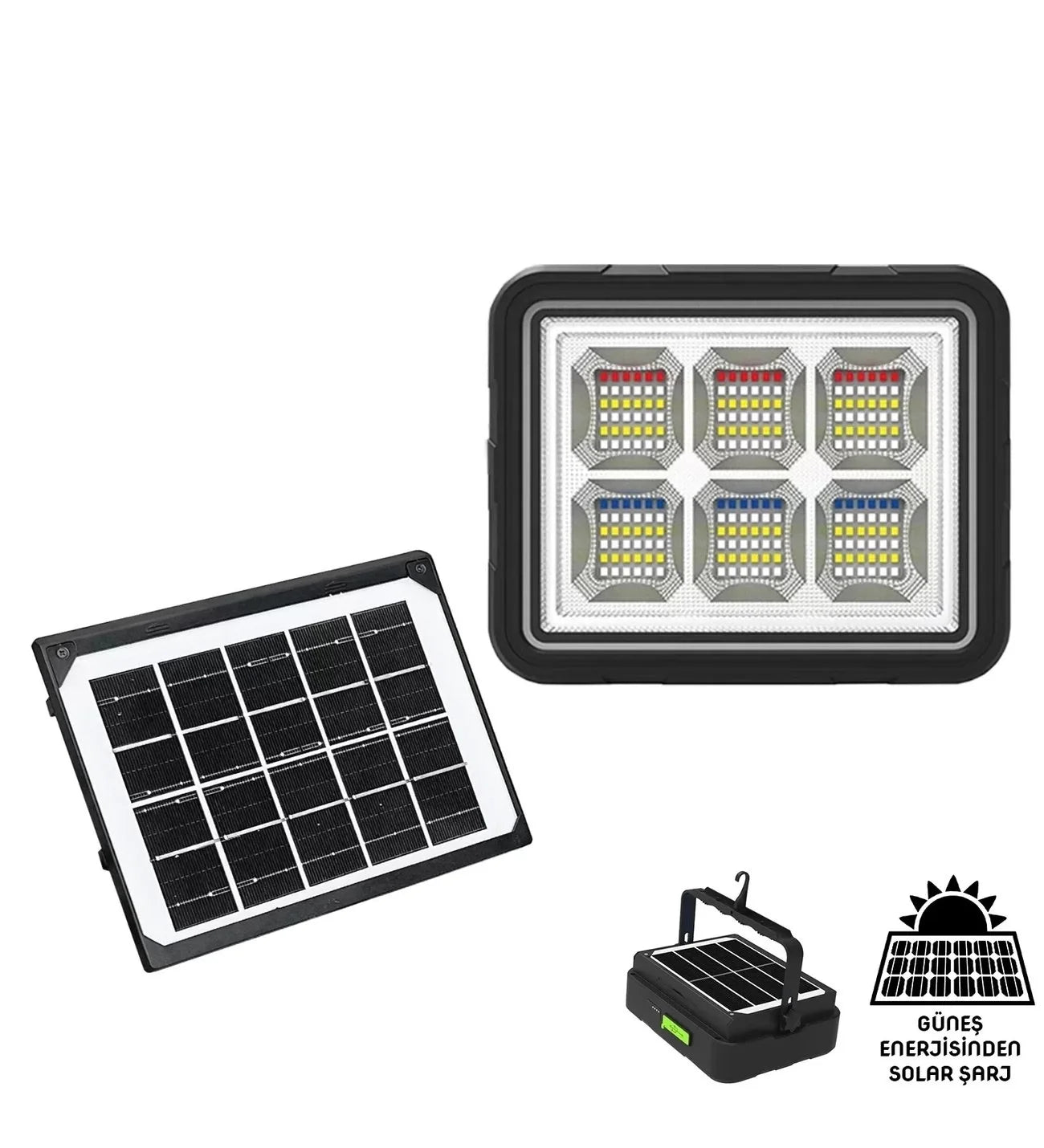 Wison Ws-5570 150w Güneş Enerjili Solar Kamp Feneri Projektör