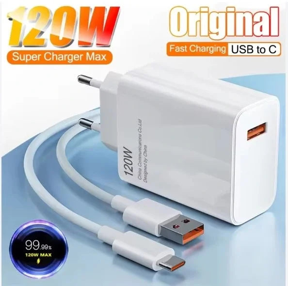 120 Watt Hızlı Çift Turbo Şarj Cihazı