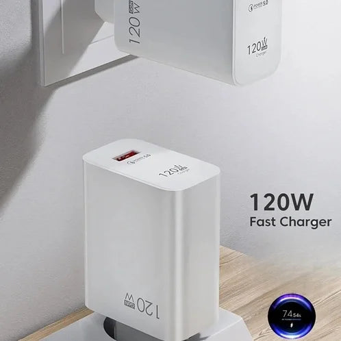 120 Watt Hızlı Çift Turbo Şarj Cihazı