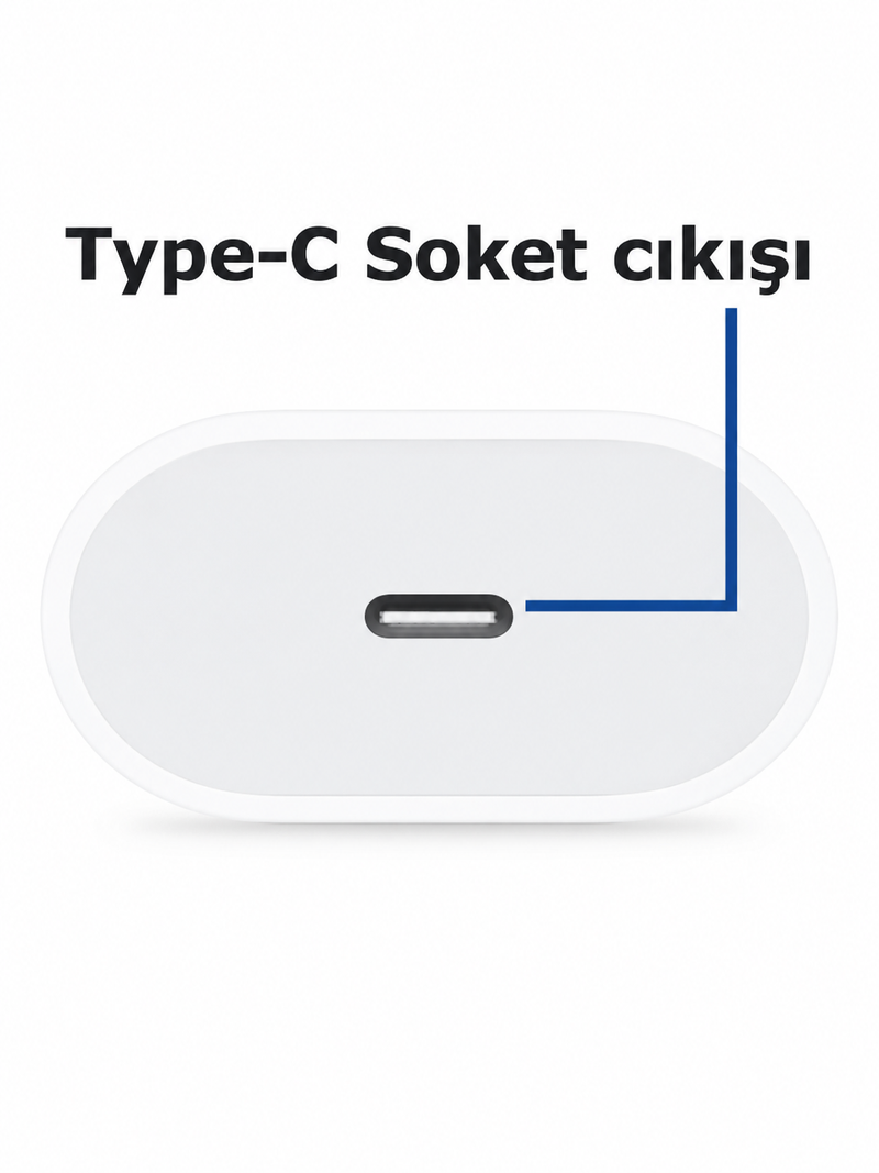 USB-C Şarj Adaptörü ve Type-C Kablo Seti