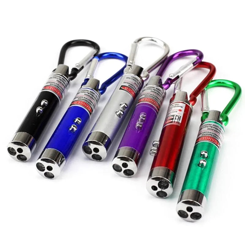 3 İn 1 Kedi Köpek Oyuncağı Lazer Pointer Işık