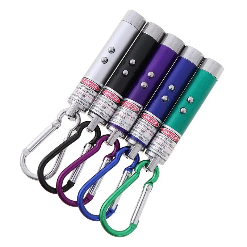 3 İn 1 Kedi Köpek Oyuncağı Lazer Pointer Işık