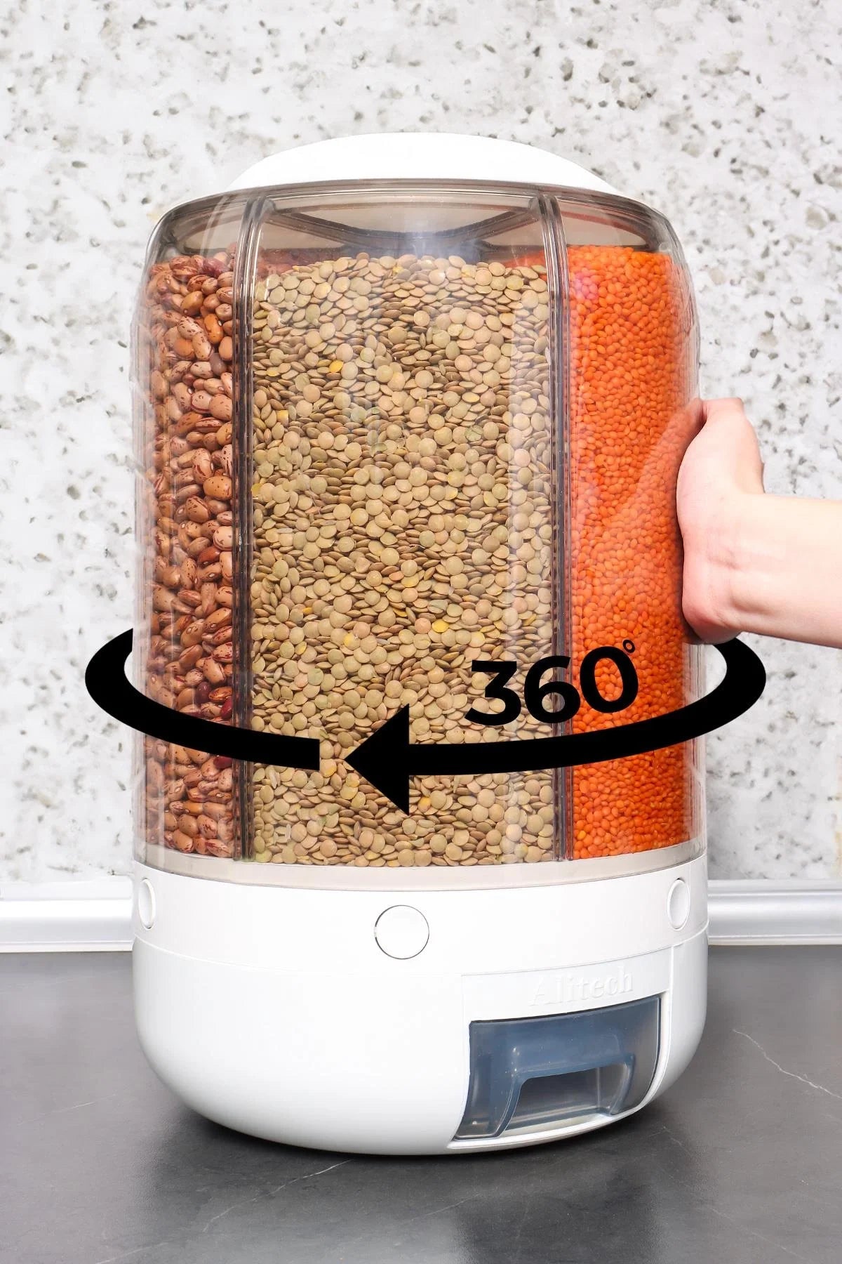 Alitech Kuru Gıda Ve Bakliyat 6'lı Erzak Saklama Kabı 10 Kg