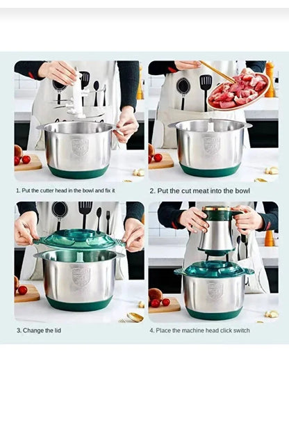 5 Litre 5 Bıçaklı Blender Kıyma Dograyıcı Robot Rondo