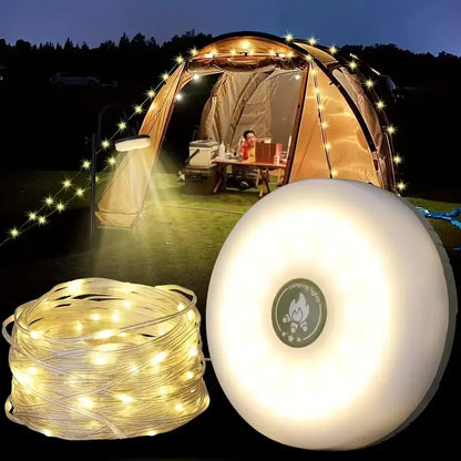 6 Fonksiyonlu 8 Metre Usb Şarj Edilebilir Rgb Led Kamp Ve Dekorasyon Işığı | Powerbank Özellikli