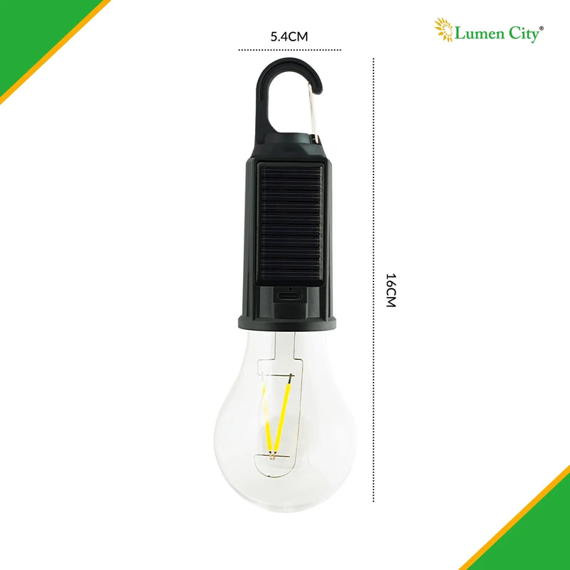 Solar Güneş Enerjili Led Ampul 3 Modlu Uzaktan Kumandalı Solar Camping Lamp