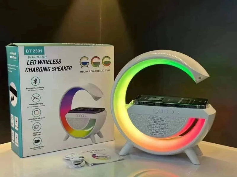 Egonex Kablosuz, Usb Bağlantılı, Ekstra Uzun Pil Ömürlü, 7 Renk Seçenekli Ambiyans Işığı,telefon Şarj Standı Bt2301