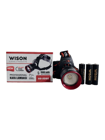 Wison Ws-2080 Profesyonel Kafa Lambası 3000 Lümen 40 Watt