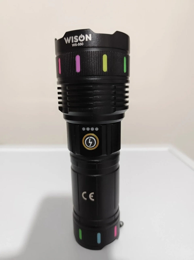 Wıson Wison Ws-550 30w 3000 Lümen Zoomlu Profosyonel El Feneri