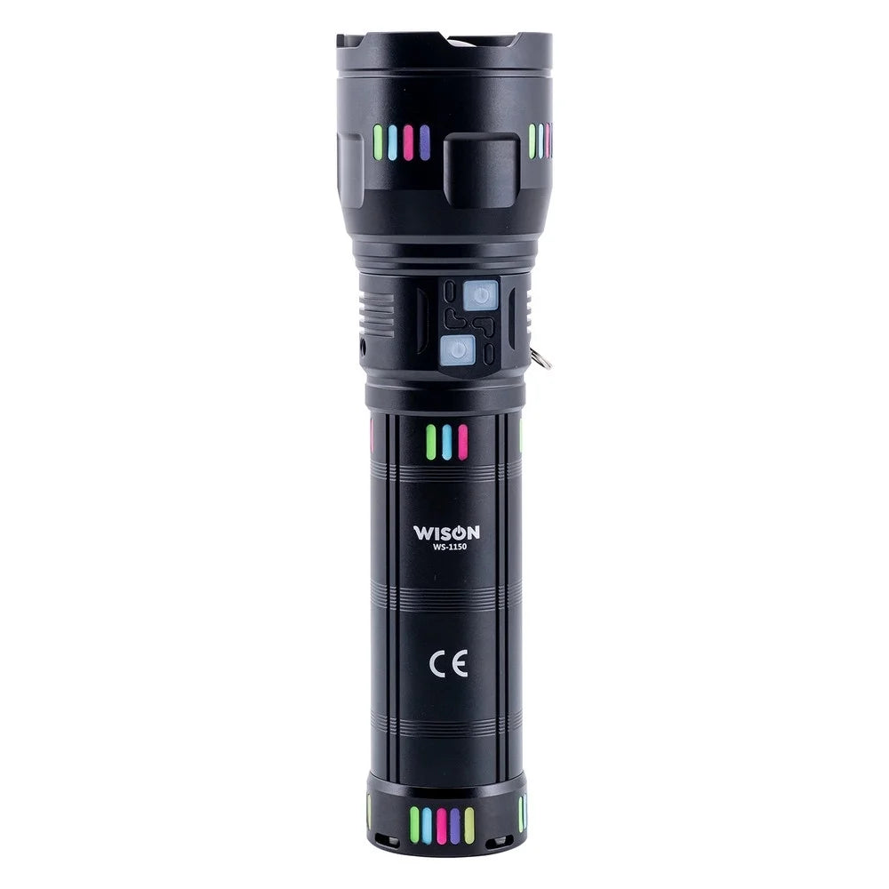 Wison Ws-1150 Uzun Menzilli 60 Watt 5500 Lümen Profesyonel Güçlü El Feneri