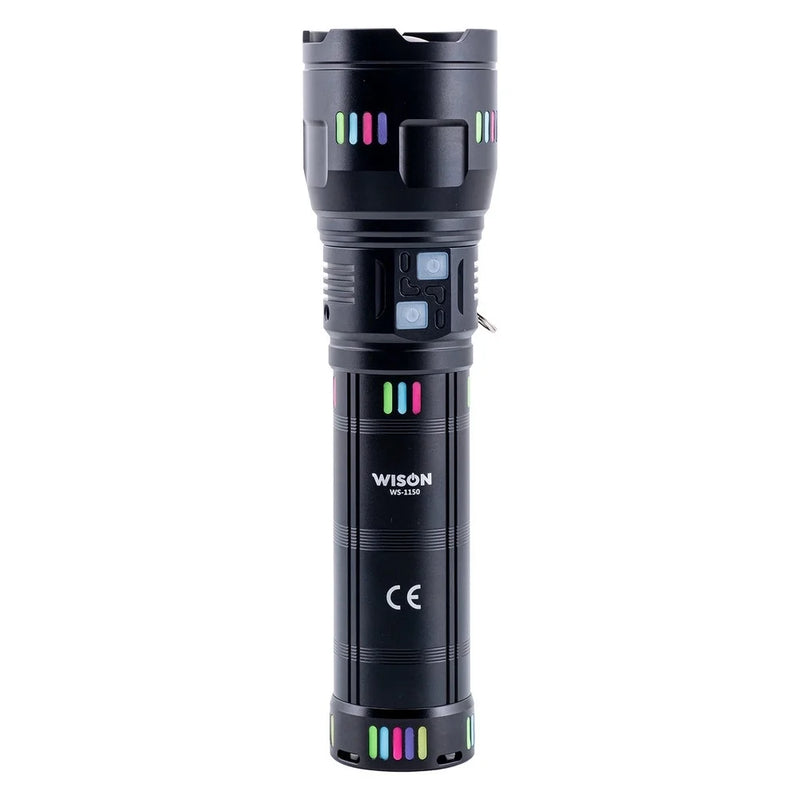Wison Ws-1150 Uzun Menzilli 60 Watt 5500 Lümen Profesyonel Güçlü El Feneri