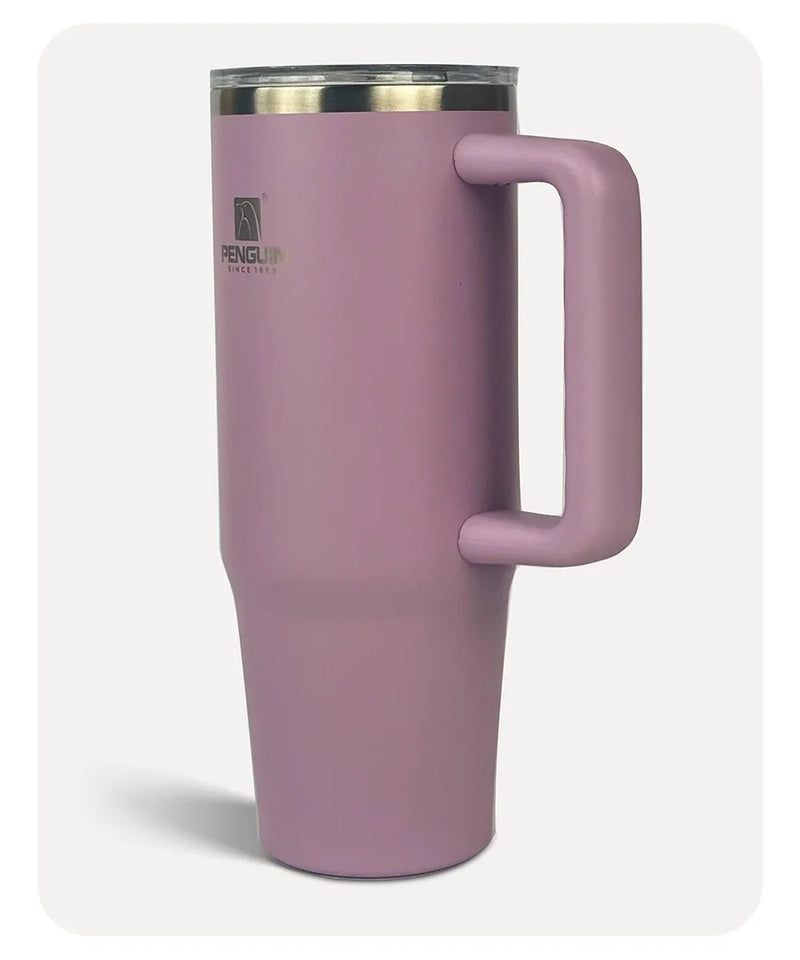 Penguin Termos Pipetli Termos Bardak 900 Ml Paslanmaz Çelik Mor