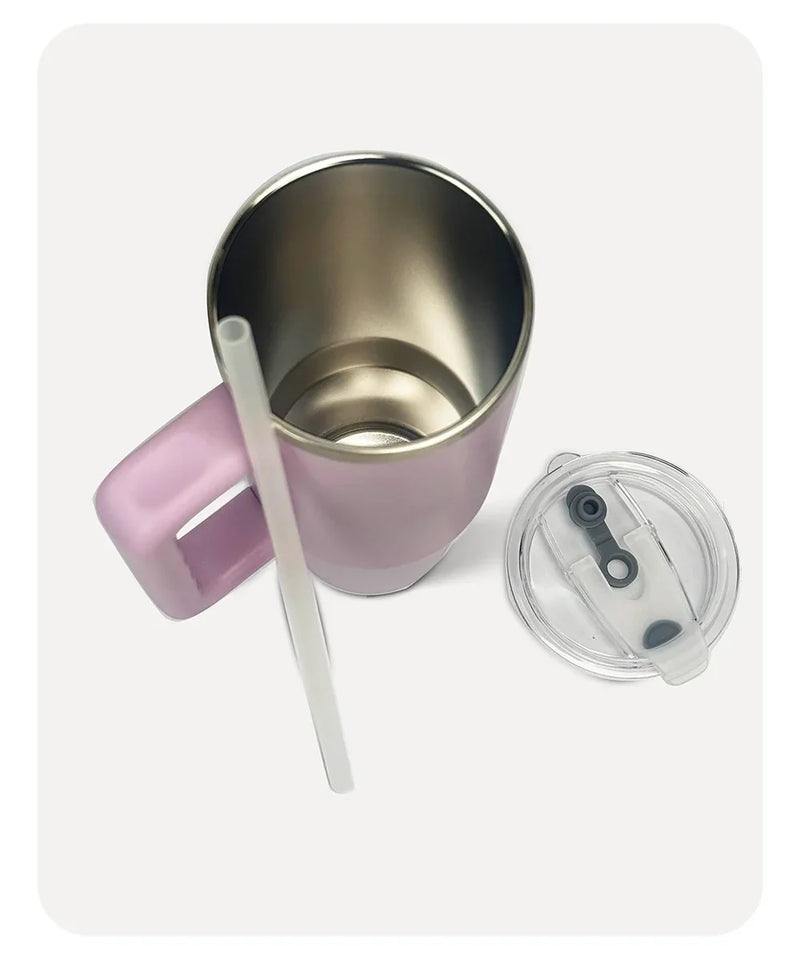 Penguin Termos Pipetli Termos Bardak 900 Ml Paslanmaz Çelik Mor