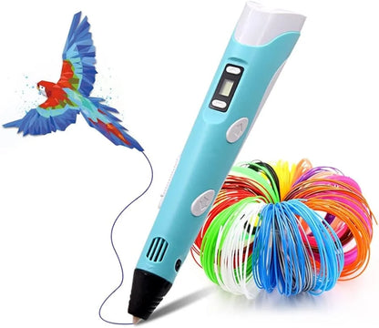 3d Kalem - 3d Pen Baskı Kalemi Yazıcı Printer + 5 Renk Filament