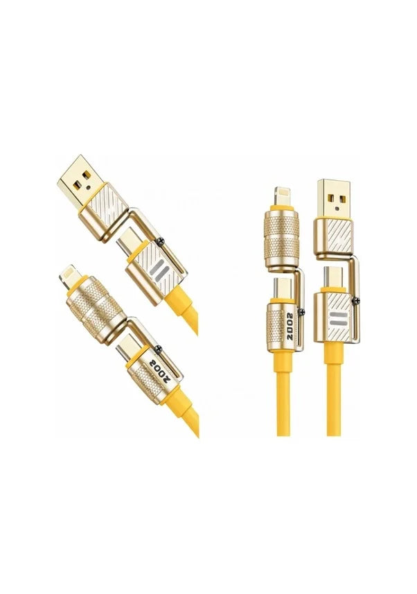 Platoon Pl-8631 4in1 Hızlı Şarj Ve Data Kablosu Type-c / Lightning / Micro Usb
