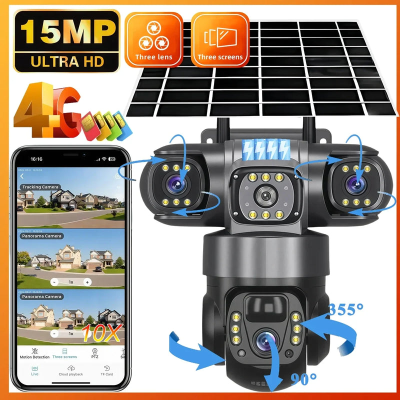 Solar Güneş Enerjili, 4G Destekli Akıllı Dış Mekan Kamerası v380 pro CMR50