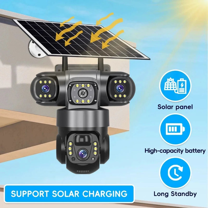 Solar Güneş Enerjili, 4G Destekli Akıllı Dış Mekan Kamerası v380 pro CMR50