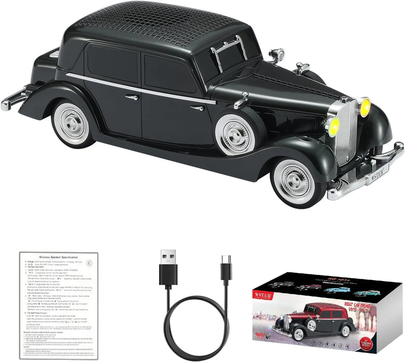 Retro Klasik Araba Bluetooth Hoparlör Kablosuz HD Ses FM Radyo YG-239