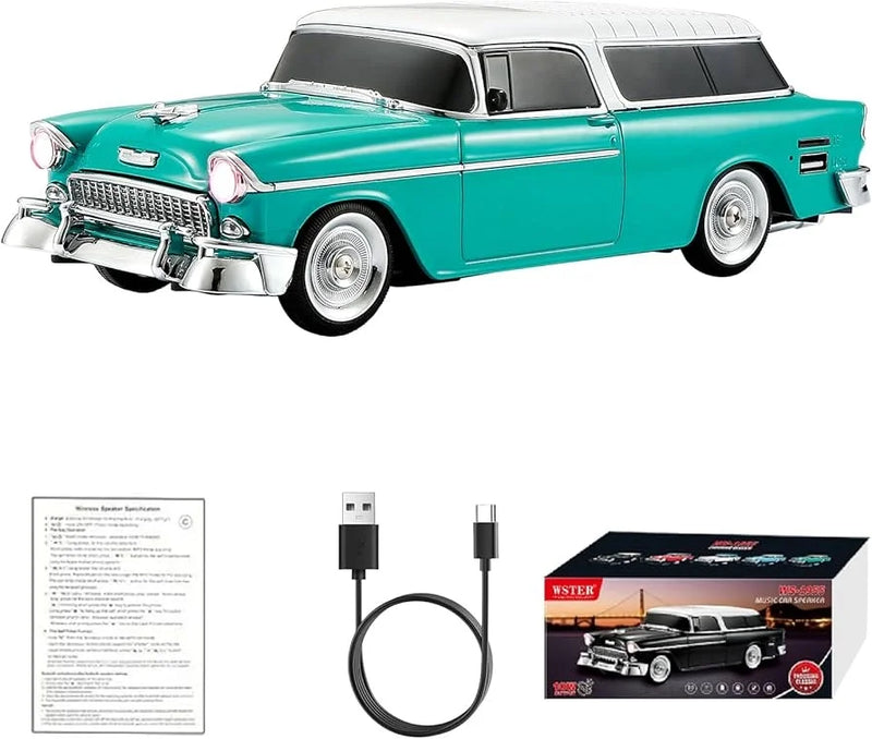 Retro Klasik Araba Bluetooth Hoparlör Kablosuz HD Ses FM Radyo YG-1955