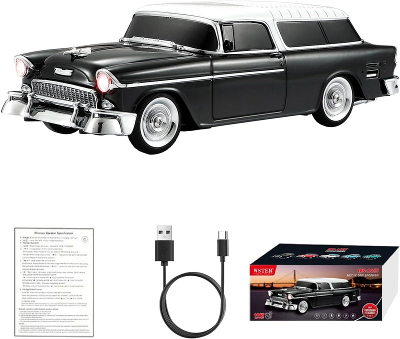 Retro Klasik Araba Bluetooth Hoparlör Kablosuz HD Ses FM Radyo YG-1955