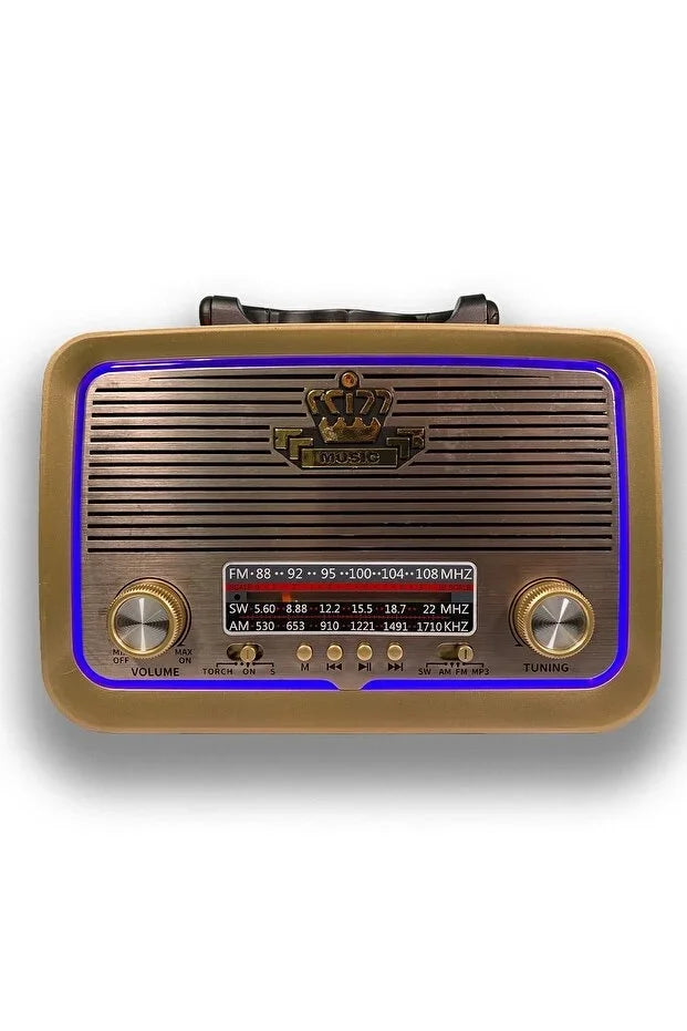 Ahşap Görünümlü Nostaljik Radyo Yage YG-300