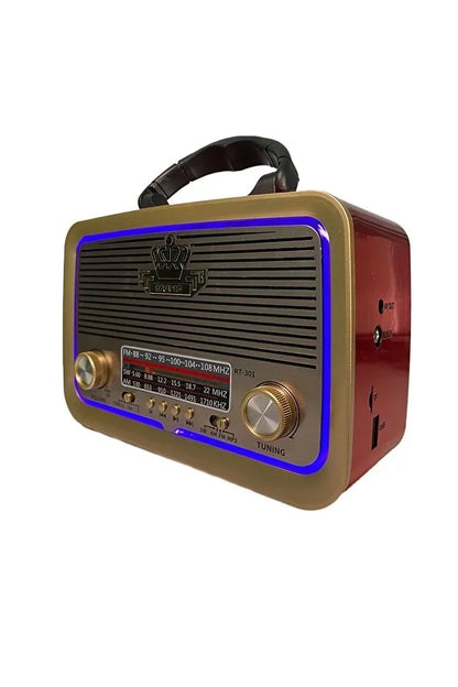 Ahşap Görünümlü Nostaljik Radyo Yage YG-300