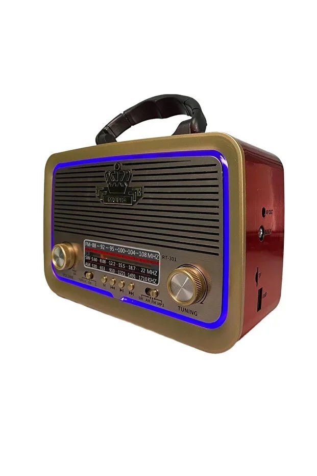 Ahşap Görünümlü Nostaljik Radyo Yage YG-300