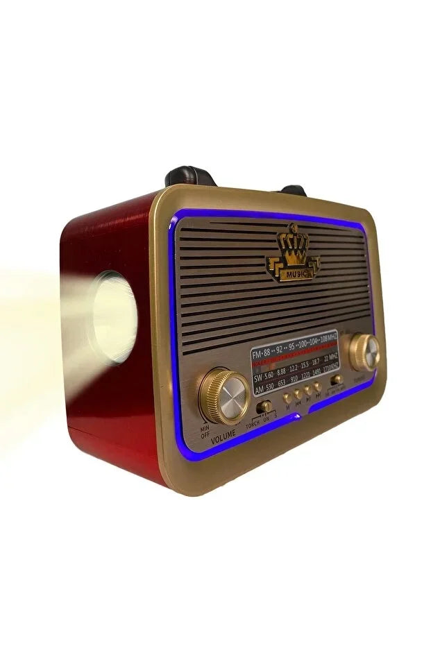 Ahşap Görünümlü Nostaljik Radyo Yage YG-300