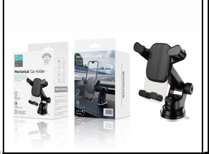 Vantuzlu Araç Telefon Tutucu – 360° Dönebilen, Cep Telefonu İçin Oto Araba İçi Telefon Tutacağı