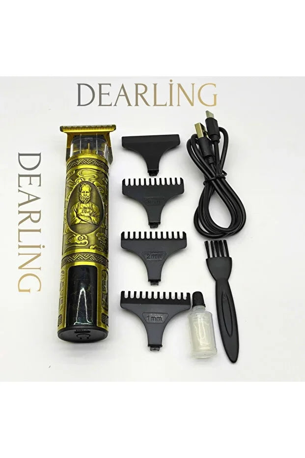 Dearling RF-1867 Profesyonel Saç ve Sakal Tıraş Makinesi - Dijital Göstergeli, Retro Tasarım