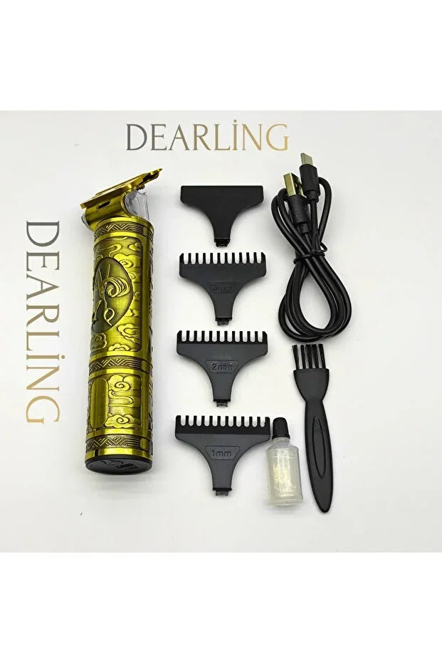 Dearling RF-1867 Profesyonel Saç ve Sakal Tıraş Makinesi - Dijital Göstergeli, Retro Tasarım