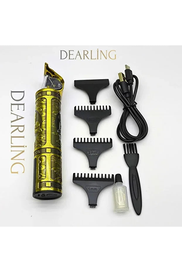 Dearling RF-1867 Profesyonel Saç ve Sakal Tıraş Makinesi - Dijital Göstergeli, Retro Tasarım