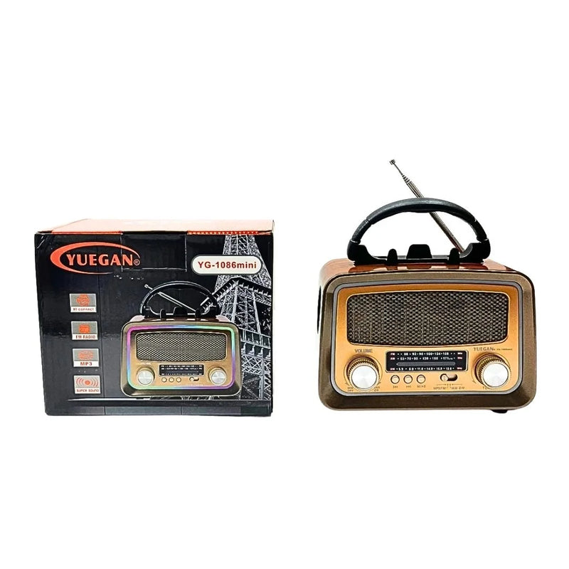 Güneş Enerjili Fenerli Nostaljik Radyo Usb Sd Bluetooth YUEGAN