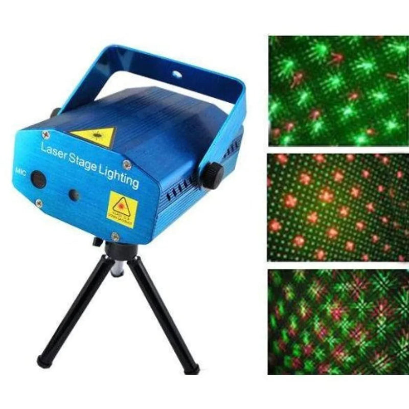 Mini Disko Sahne Lazeri Müziğe Sese Duyarlı Disco Lazer Işık Şovu