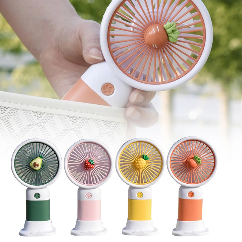 Mini Fan Meyve - Çocuklar için Havalı ve Sevimli El Fanları