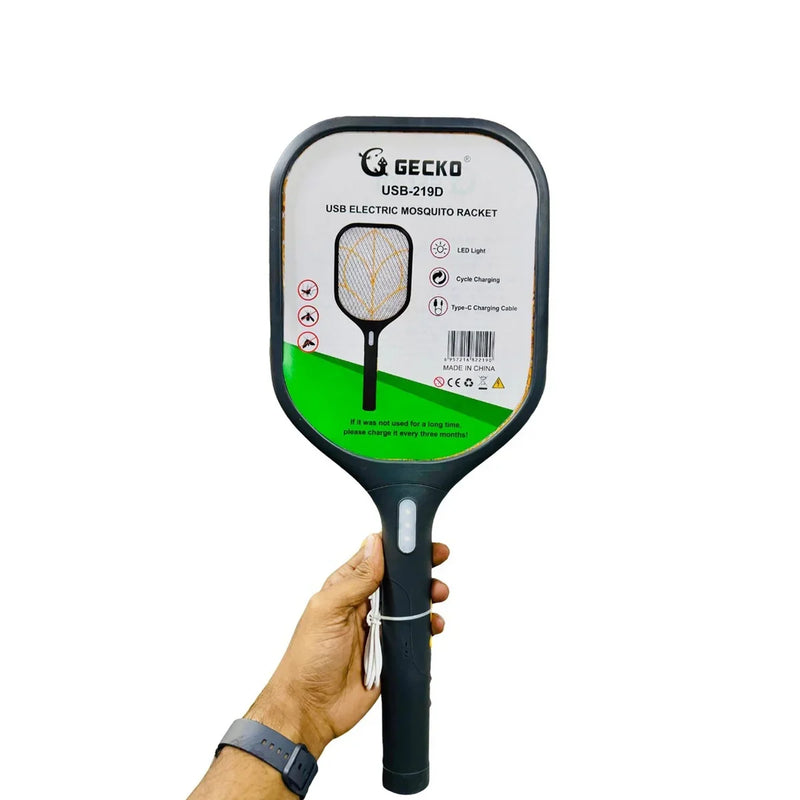 LED Işıklı Şarj Edilebilir Elektrikli Sivrisinek Raketi