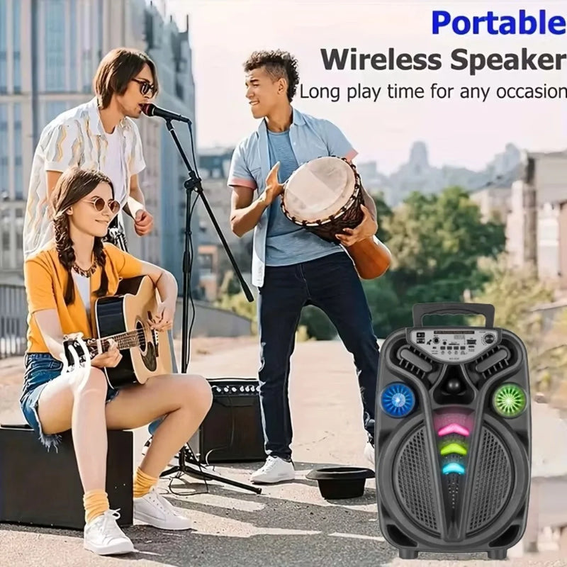 Bluetooth ve USB Girişli 8 Inch Şarjlı Işıklı Hoparlör AO-832 8 Inch