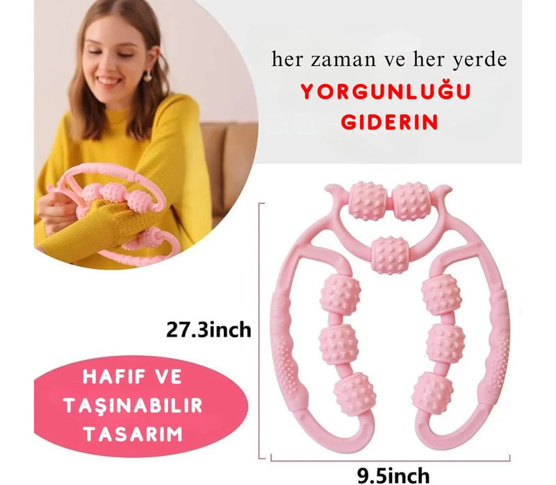 9 Tekerlekli Yoga Fitness Silindiri (roller) Egonex
