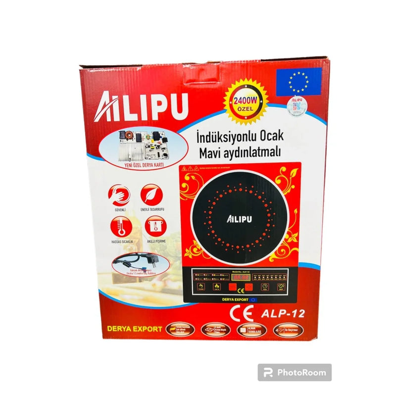 Ailipu Alp-12 Lazer Elektirikli Ocak Alipu Büyük Kart 2400 W