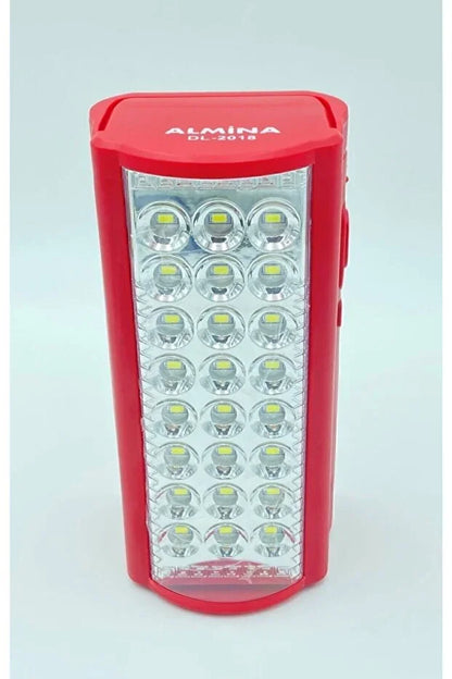 Almina Işıldak 24 Led 80 Saat Yanma Telefon Şarj Edebilen Işıldak Usb'li Şarjlı 24 Ledli Işıldak