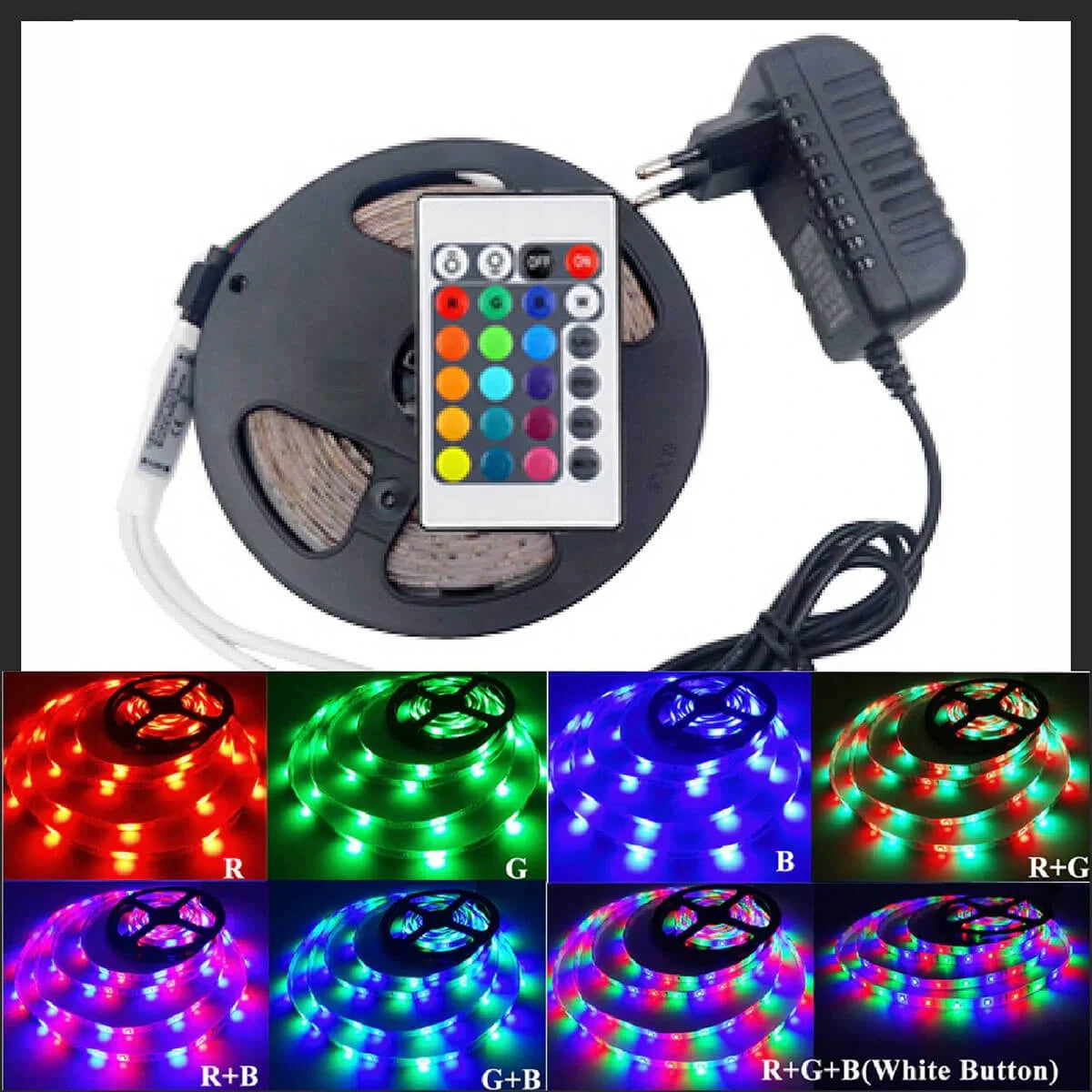 Atek Led Işık 5 Metre Şerit Led Rgb Işıklı