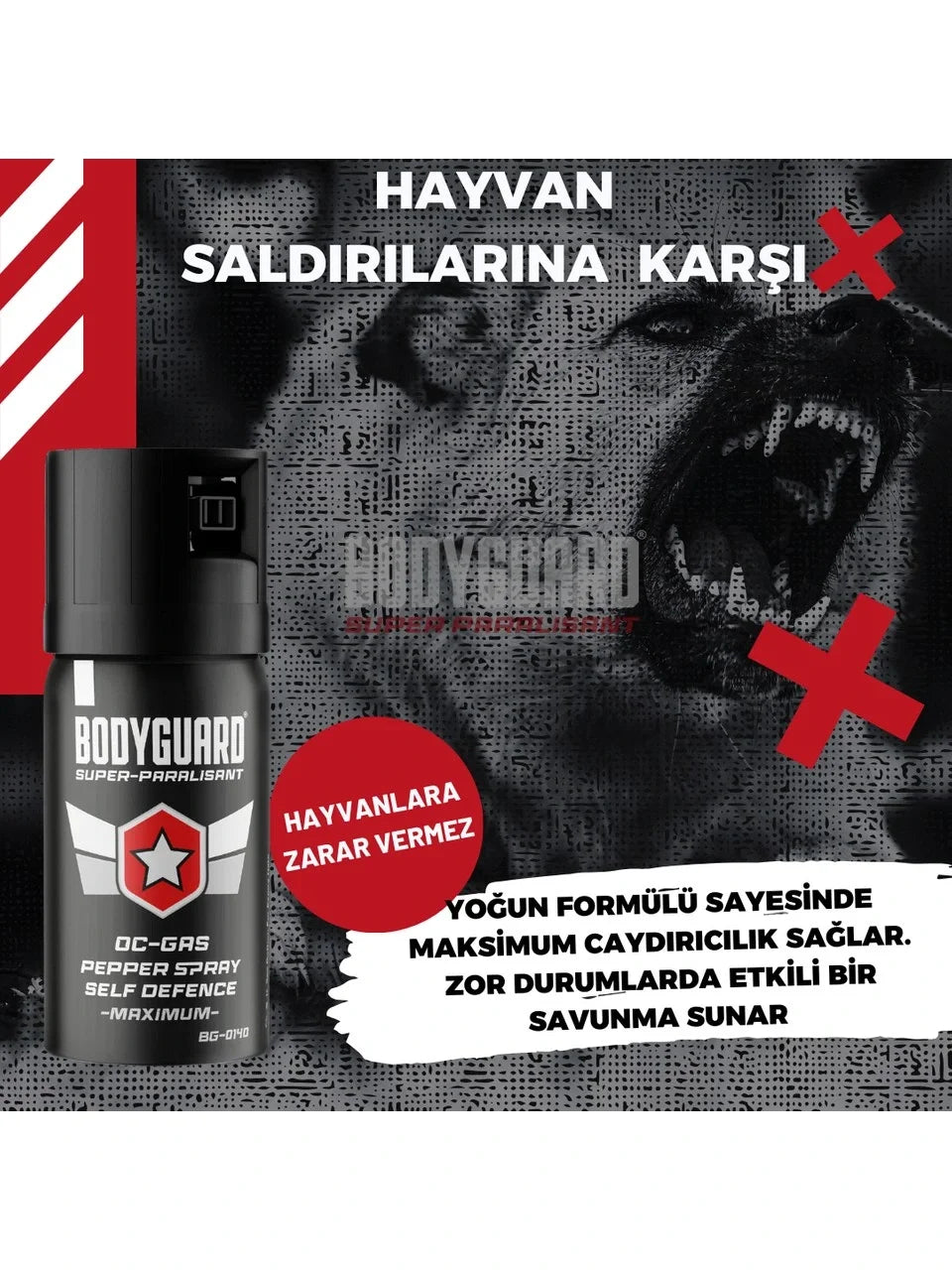 Bodyguard Biber Gazı Sprey 40ml Bodyguard (göz Yaşartıcı Sprey)