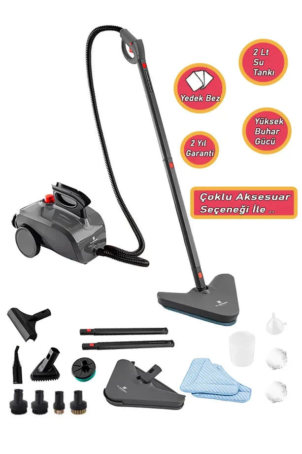 Classen Smart Çok Fonksiyonlu Güçlü Buharlı Temizleyici Makinesi Md-110s