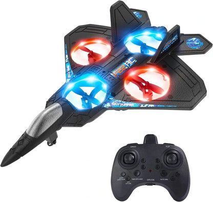 Çocuklar İçin Uzaktan Kumandalı Uçak Drone, Erkek Çocuklar İçin Hobi Rtf Rc Uçak Oyuncakları, F22 Raptor Savaş Uçağı Rc Jet Uçağı Oyuncağı