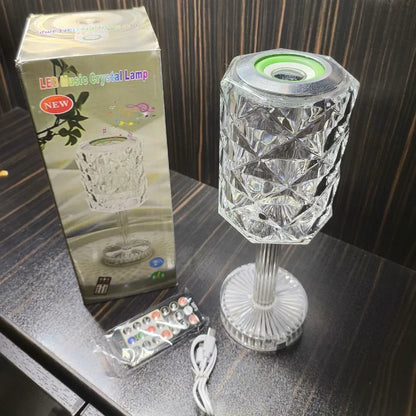 Kristal Masa Lamba Rgb Bluetooth Hoparlörlü Gece Lambası Hx-222